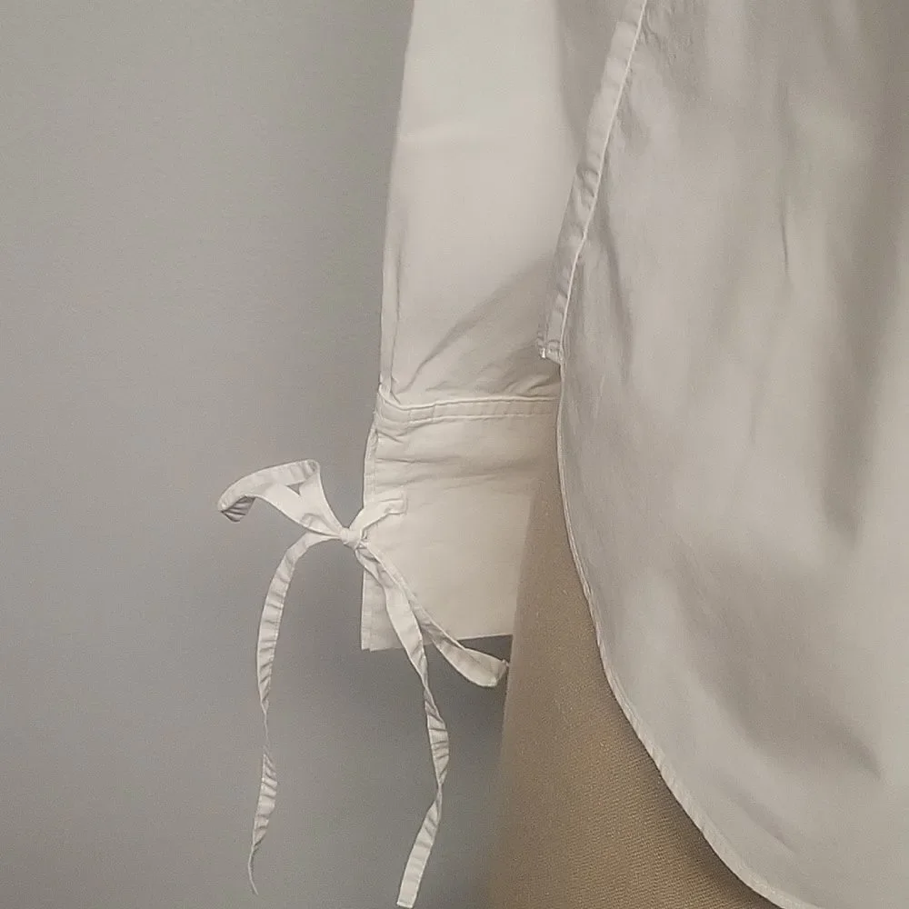 Robert Rodriguez 100% Cotton Button Down Long Sleeve Shirt Tie Sleeve Size 0 - Picture 2 of 5